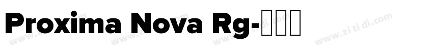 Proxima Nova Rg字体转换
